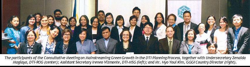 DTI Consultative Meeting on Mainstreaming Green Growth