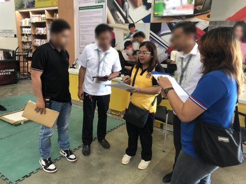 The Department of Trade and Industry - Laguna Provincial Office (DTI-Laguna) conducted an onsite assessment for the DTI Bagwis Awards on February 12, 2024, in San Pablo City, Laguna and Los Baños, Laguna, to identify retail establishments that will be given due recognition for practicing responsible business