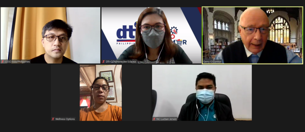 Screen capture of the participants of the entry meeting