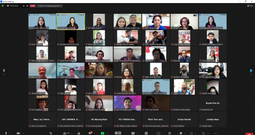 Screen capture of participants of Digital Tuesdays Webinar.