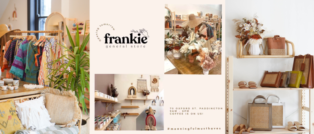 Products from Frankie & Friends General Store