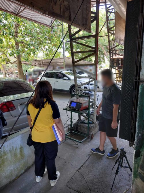 In Photo: Onsite inspection and monitoring activity of motor vehicle PETCs.