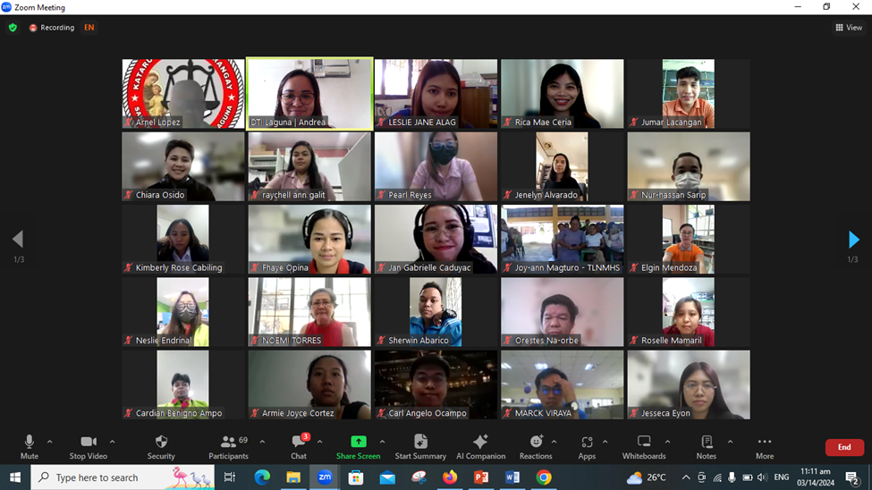 In Photo: Social Media Management and Marketing Strategies Made Simple Webinar Zoom Participants