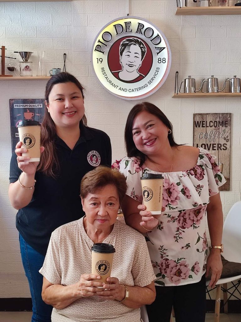 3 generation owners of Pio de Roda Restaurant and Catering Sevices, founded by Mrs. Dolores Pio de Roda Gonzales
