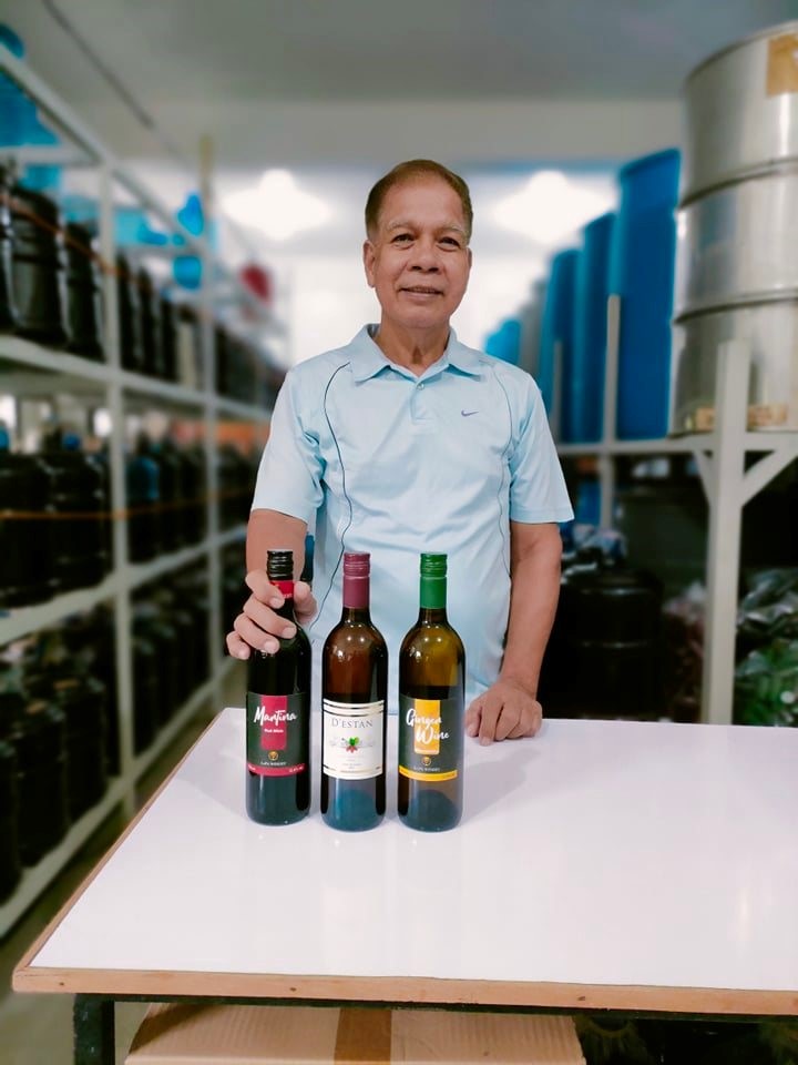 Mr. Domingo Angeles with his Lopa Wines