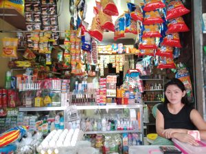In photo: Ms. Rubyan Flores, owner of V-Anne Flores Sari-Sari Store
