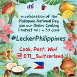 Event poster of #LeckerPhilippines online cooking contest
