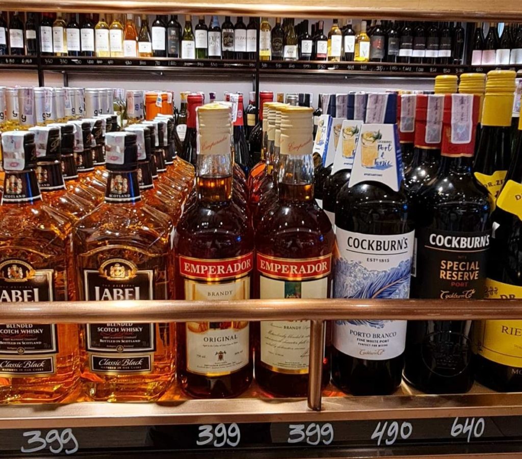 Photo of Emperador being sold in Indonesian shelves
