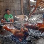 Aboy Annalie Lechon House, while making their famous lechon.