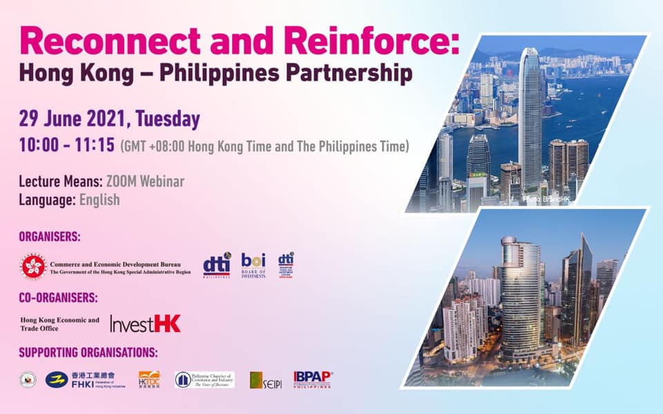 Official Poster of Reconnect and Reinforce: Hong Kong-PH Partnership