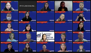 Screen capture of attendees of launching of e-SIGAW website.