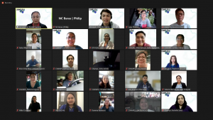 Screen capture of zoom attendees of the webinar.
