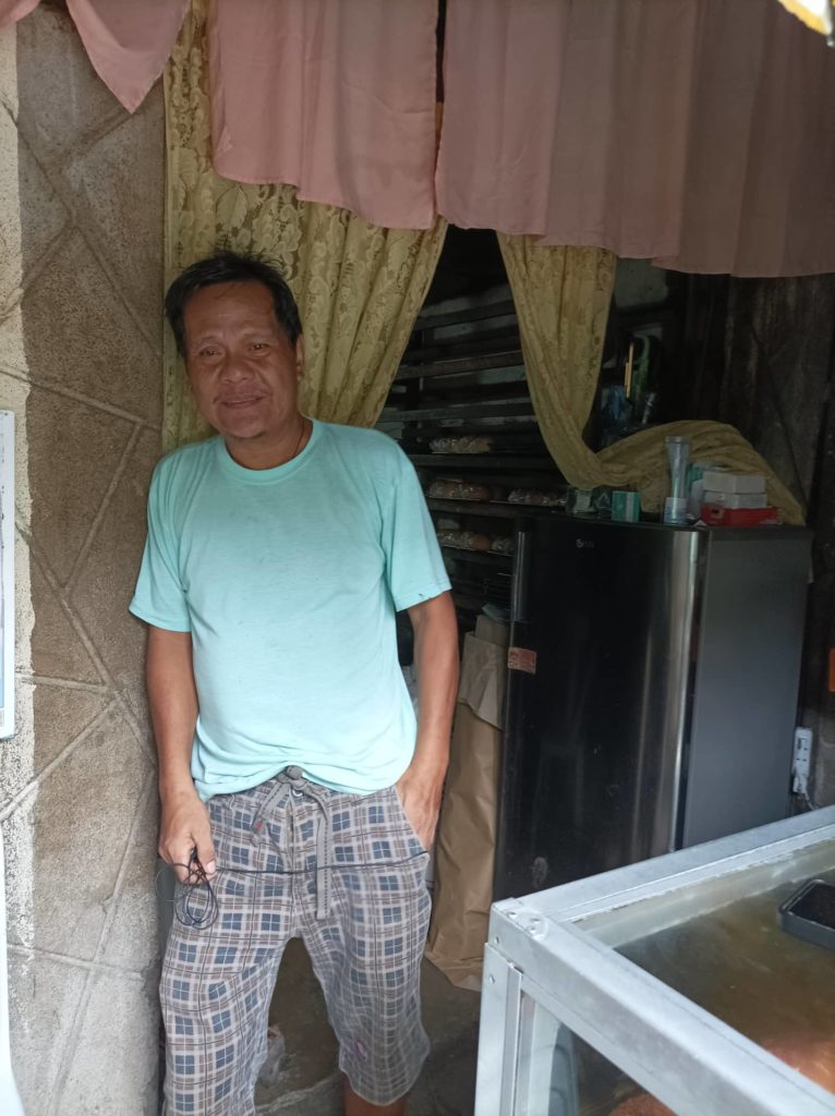 in photo: Mr. Pantaleon Prado Jr., the owner of Prado’s Bakery