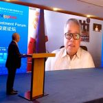 DTI Secretary Ramon Lopez delivering his keynote speech via video