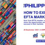 Official poster of the PH-EFTA FTA webinar on September 2021