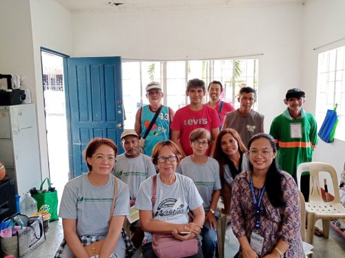 Negosyo Center Angono Business Counselor together with farmer beneficiaries of KSK program from Barangay San Isidro, Angono, Rizal.