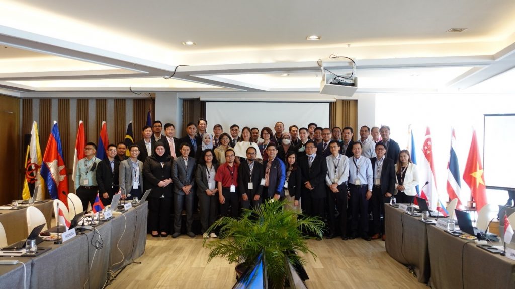 Participants of the 34th JSC EEE Meeting from Brunei Darussalam, Cambodia, Indonesia, Malaysia, Philippines, Singapore, Viet Nam and the ASEAN Secretariat. 