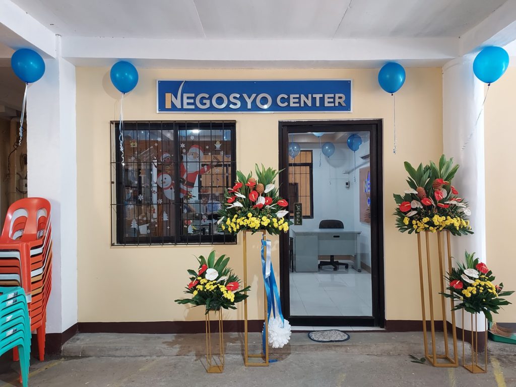 Photo of the newly-built Negosyo Center