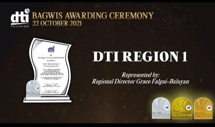 DTI Region 1- "Highest Number of Bagwis Silver Awardees"