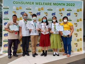 DTI 12 Super Consumer Quiz Show winners and their