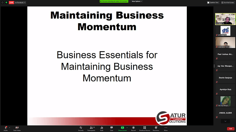 Maintaining Business Momentum in A Pandemic Zoom Meetings