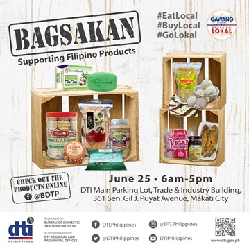 Poster of Bagsakan event on 25 June 