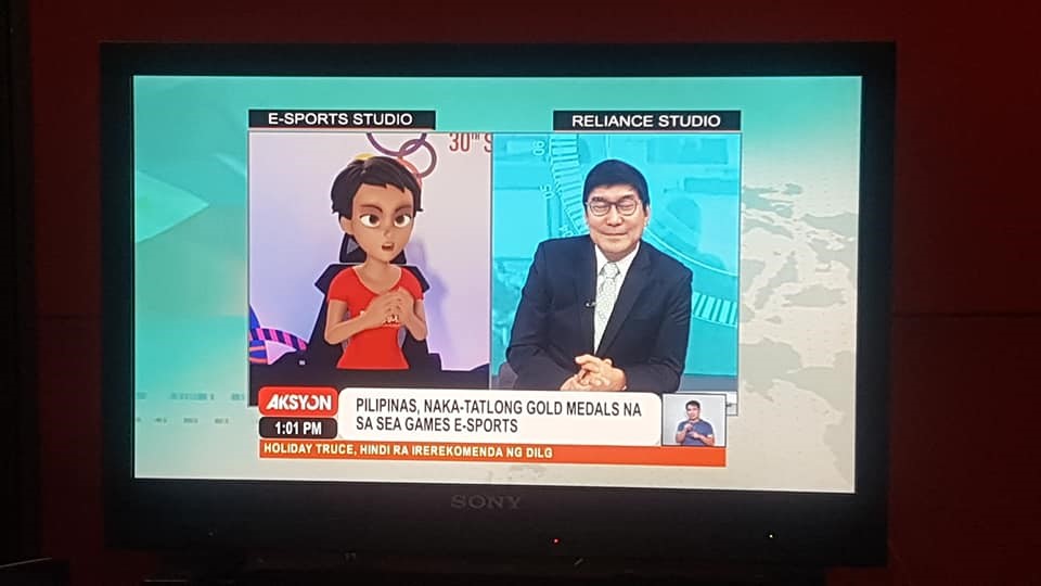 Issa ang Pambansang Beshie was a motion capture animation interviewed by Raffy Tulfo for the 2019 Southeast Asian Games. Image Credit: House of Moves 