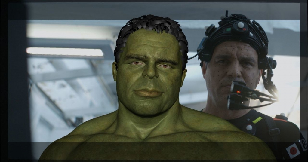 Motion capture technology used to film the Hulk in the Marvel movies. Image Credit: 2019 Industrial Light & Magic, a division of Lucasfilm Entertainment Company Ltd.