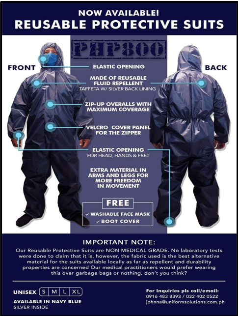 Reusable Protective Suits