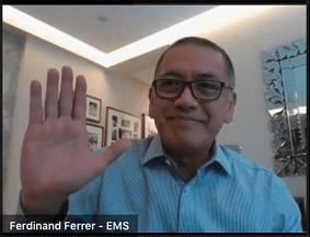 EMS Vice Chairman Perry Ferrer presented Philippines’ Manufacturing Repurposing Efforts to help fight COVID-19, particularly EMS’ experience in repurposing its electronics manufacturing sector to produce medical-grade Personal Protective Equipment (PPEs).