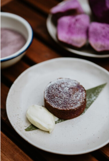 Ube Lava Cake