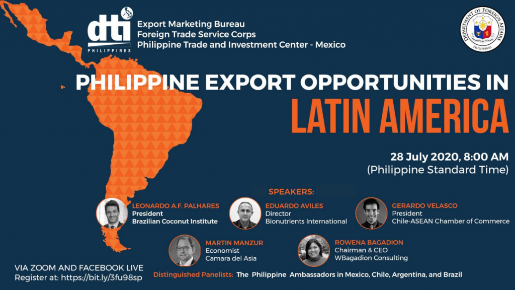 PH export opportunities in Latin America - a free webinar