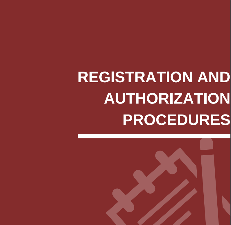 Registration and Authorization Procedures