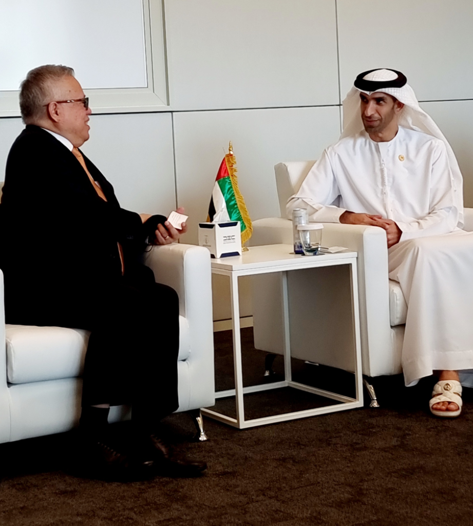 Trade Secretary Ramon M. Lopez with Minister of Foreign Trade Thani Ahmed Al Zeyoudi 