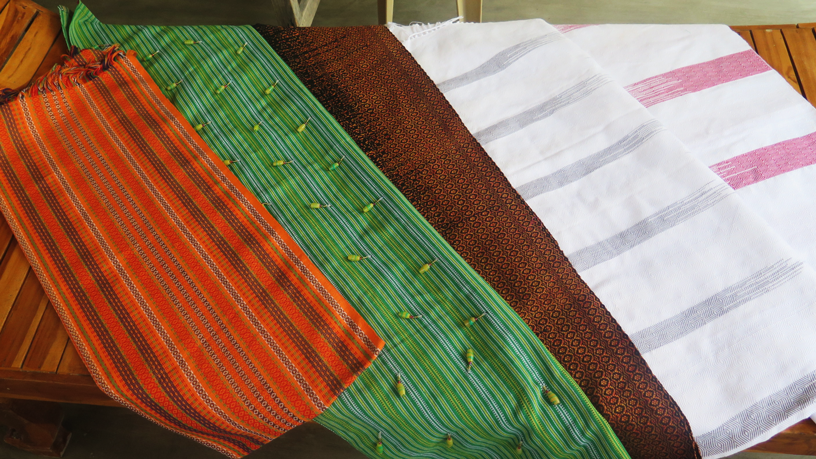 Some of the fabric used for the enabel crafts