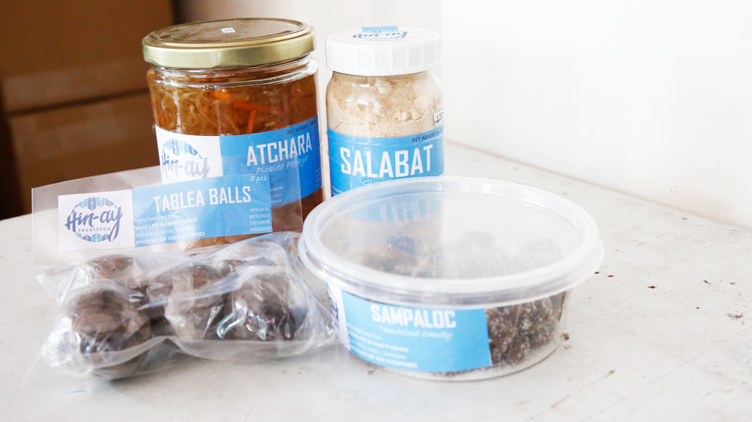 Vicky’s Pili and Food Products' other bestsellers, including tablea balls, atchara, salabat, and sampaloc