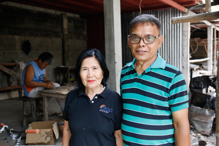 Maxima and Rolando Madera, owners of Babylan’s Cococrafts