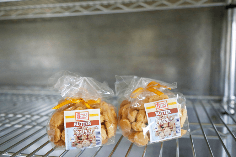 Two packets of Baker's Field butter cookies