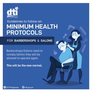 Minimum Health Protocols for Barbershops and Salons - Title Card