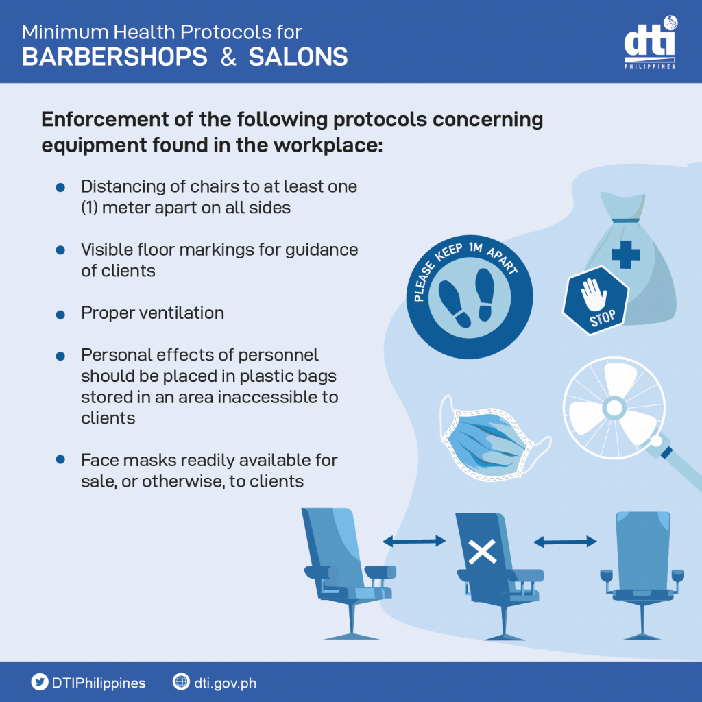 Minimum Health Protocols for Barbershops and Salons - Entrance