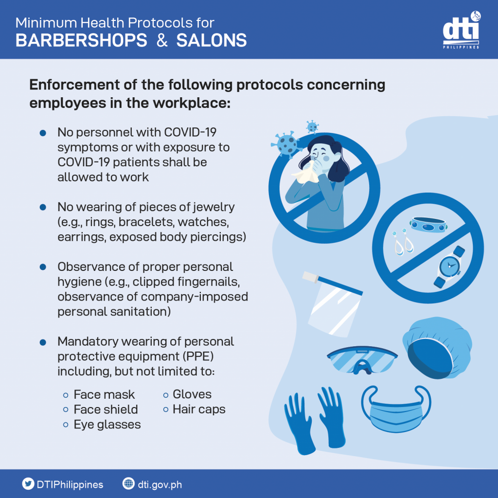 Minimum Health Protocols for Barbershops and Salons - Entrance