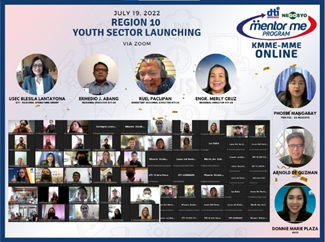 DTI-10 officially launched the first youth sector batch of the  KMME-MME Online Program with 57 enrolled young entrepreneurs. 