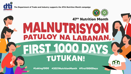 DTI Northern Mindanao joins the 47th Nutrition Month celebration