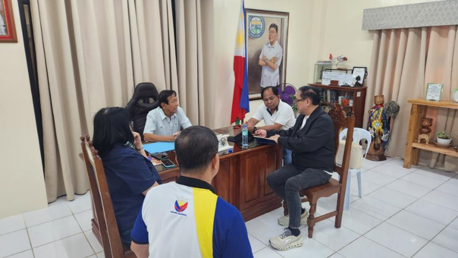 In photo: ROG Assistant Secretary Dominic Tolentino Jr. during his courtesy call on Dipaculao Municipal Mayor Hon. Danilo Tolentino.