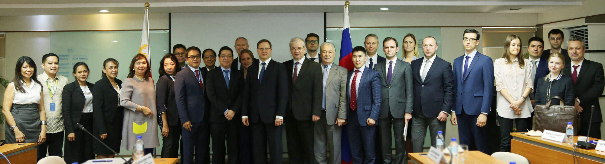 Usec Barba with Russian delegation