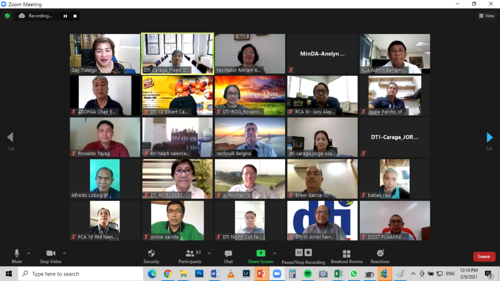 Philippine palm oil industry key players virtually convene to tackle the issues surrounding the industry and celebrate the successes of its development council.